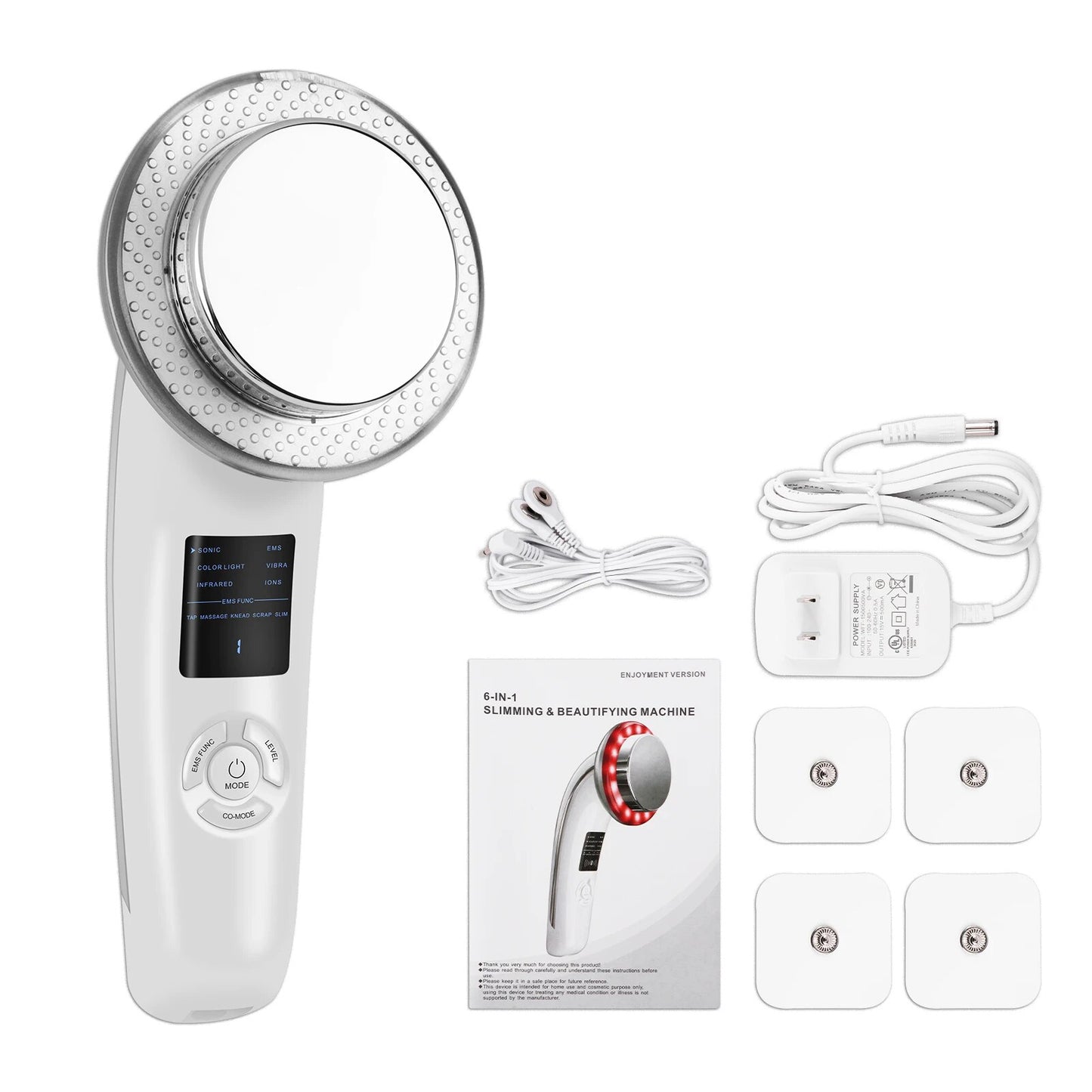6 In 1 Ultrasound Cavitation Body Slimming Massager