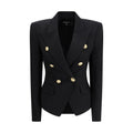 Balmain Black Wool Oves Aries Blazer