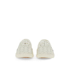 Bottega Veneta White Calfskin Low Top Sneakers