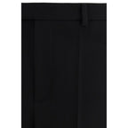 Valentino Garavani Black Wool Oves Aries Dress Pants