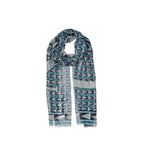 Lanvin Blue Wool Scarf