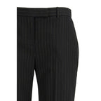 Alexander McQueen Black Wool Oves Aries Dress Pants