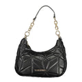 Mario Valentino Nero Polyurethane Women's Bag with Removable Shoulder Strap