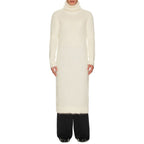 Saint Laurent White Mohair Casual Dress