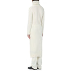Saint Laurent White Mohair Casual Dress