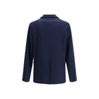Gucci Blue Cotton Full-Length Jacket