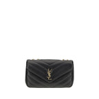 Saint Laurent Black Lamb Ovis Aries Shoulder Bag