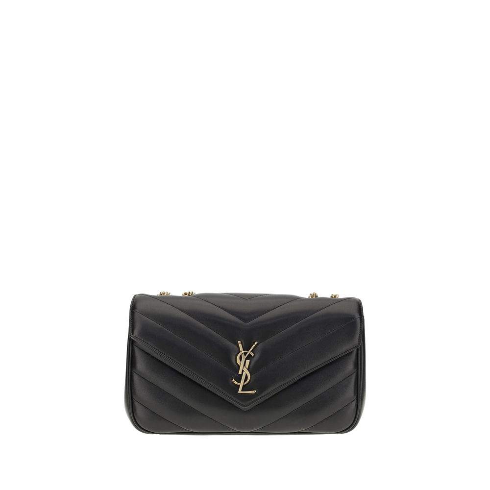 Saint Laurent Black Lamb Ovis Aries Shoulder Bag