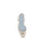 Valentino Garavani Beige Goatskin Flat Sandals