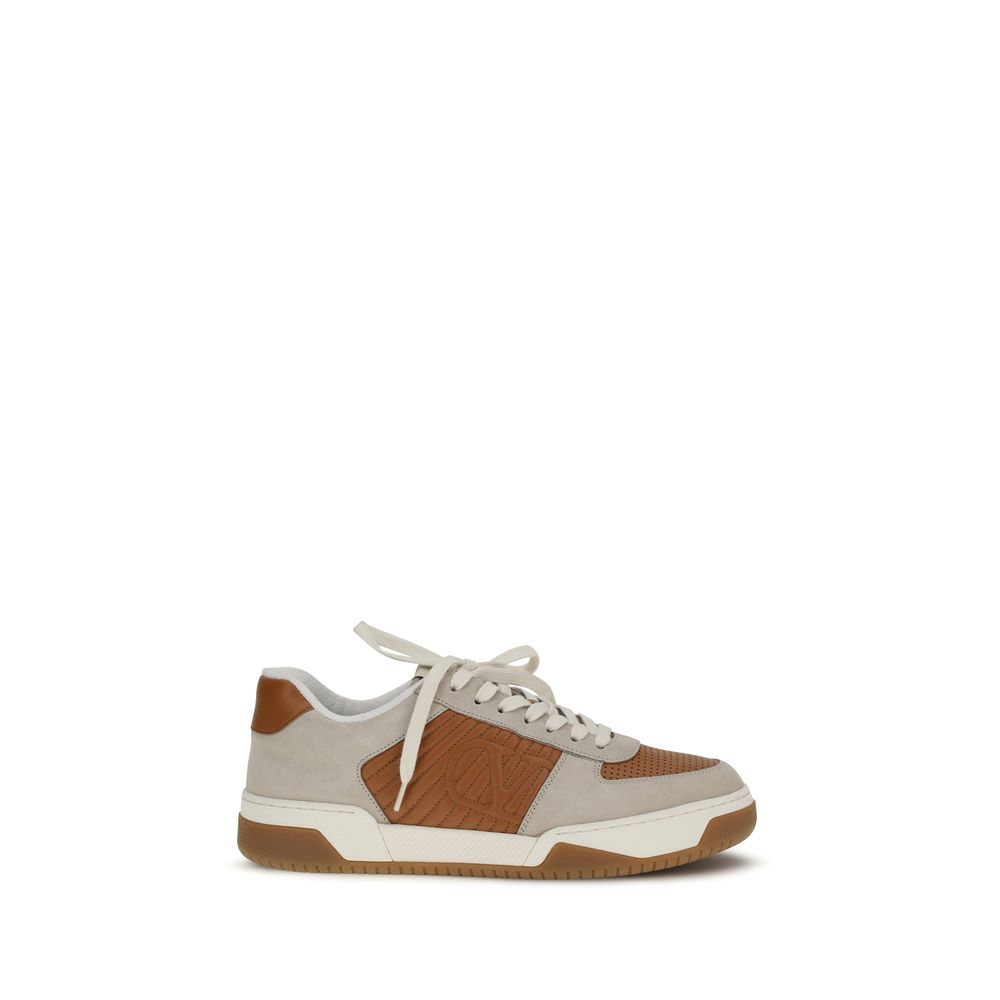 Multicolor Calf Leather Bos Taurus Athletic Sneakers