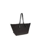 Balmain Black Raffia Shoulder Bag