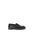 Saint Laurent Black Lamb Ovis Aries Slip-On Loafers