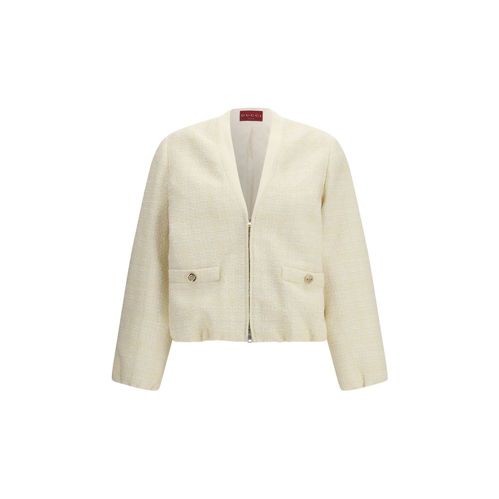 Gucci Beige Cotton Full-Length Jacket