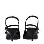 Celine Black Leather Sandals