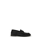 Saint Laurent Black Calf Leather Bos Taurus Slip-On Loafers
