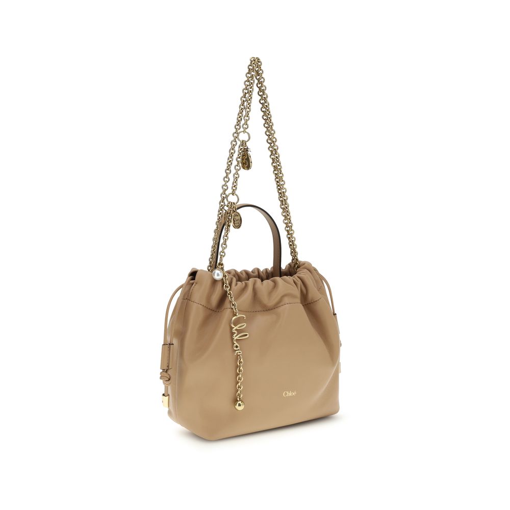 Chloé Beige Lamb Ovis Aries Shoulder Bag