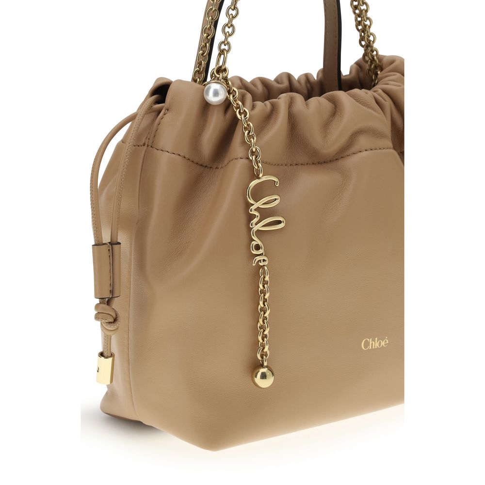 Chloé Beige Lamb Ovis Aries Shoulder Bag