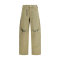 Alexander Wang Bicolor Cotton Cargo Pants