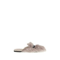 Dolce & Gabbana Gray Lamb Ovis Aries Mules
