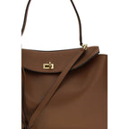 Balenciaga Brown Calf Leather Bos Taurus Shoulder Bag