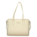 Mario Valentino Beige Poliuretano Women's Bag with Adjustable Strap and Pockets