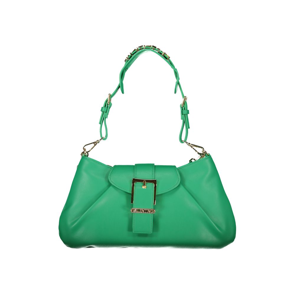 Mario Valentino Verde Polyurethane Women's Bag with Adjustable Shoulder Strap