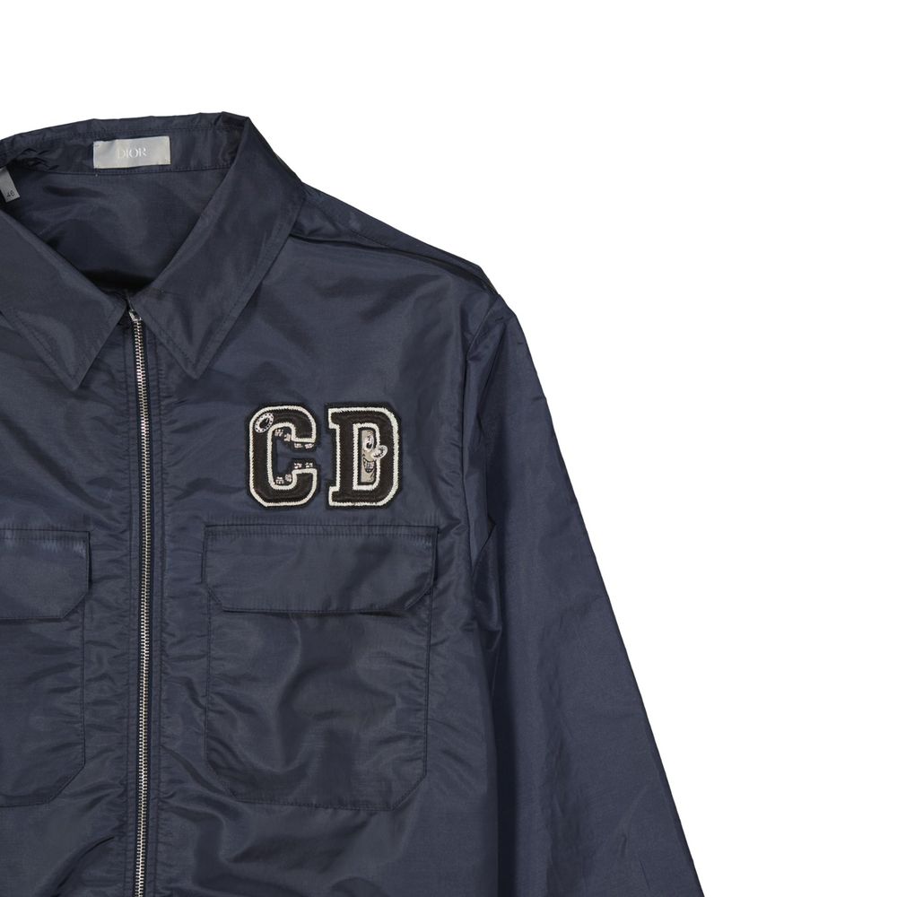 Dior Blue Polyamide Full-Length Jacket