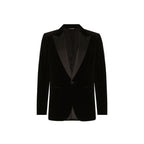 Dolce & Gabbana Black Cotton Blazer