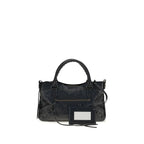 Balenciaga Black Lamb Ovis Aries Shoulder Bag