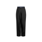 Jacquemus Black Silk Flared Pants
