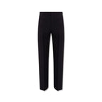 Salvatore Ferragamo Blue Cotton Dress Pants
