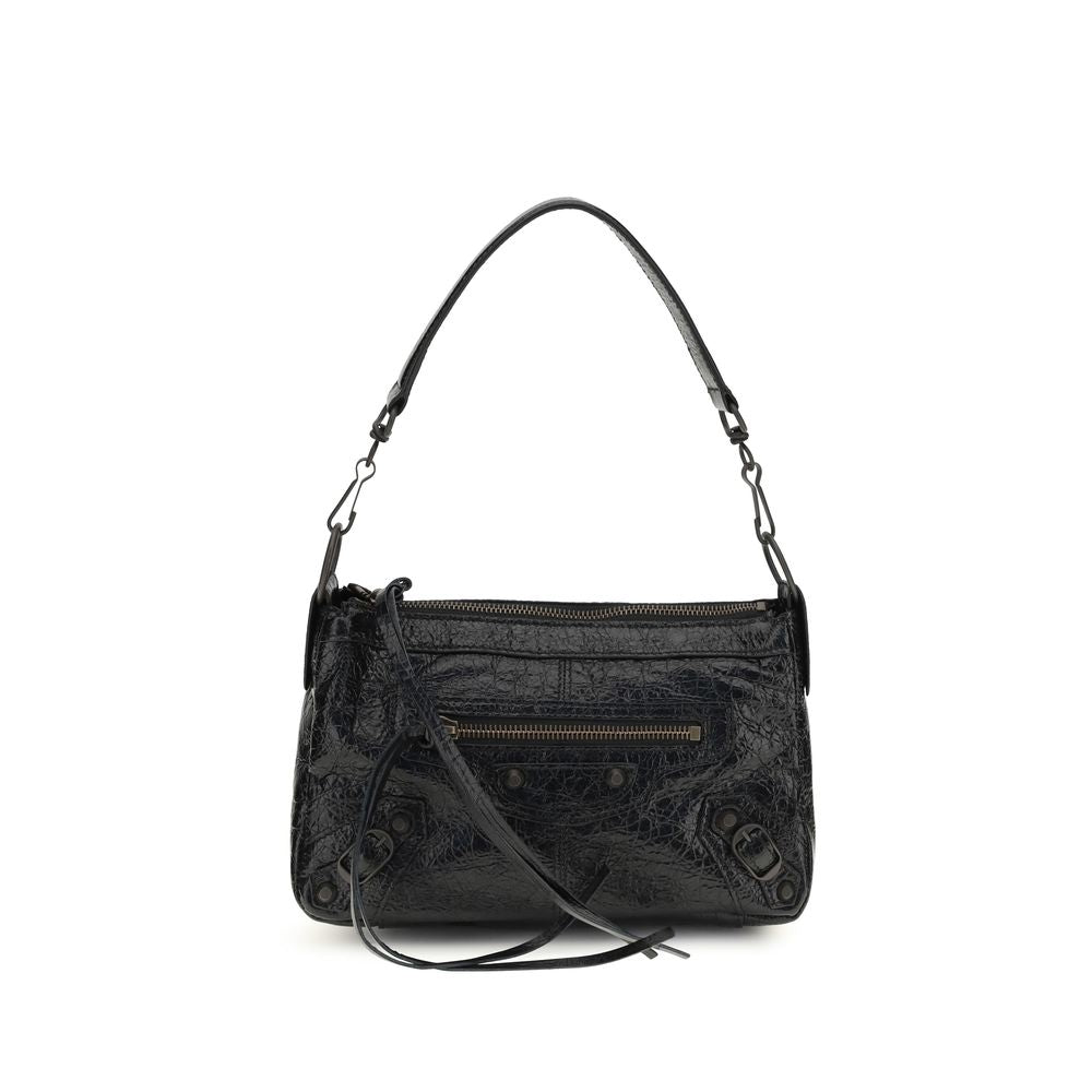 Balenciaga Black Lamb Ovis Aries Shoulder Bag