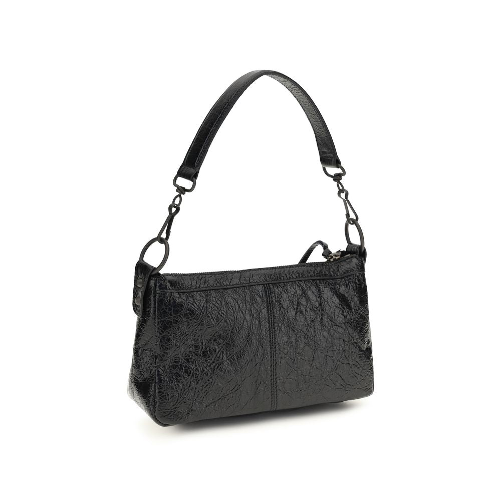 Balenciaga Black Lamb Ovis Aries Shoulder Bag
