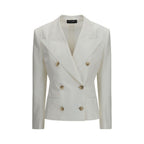 Dolce & Gabbana White Cotton Blazer