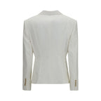 Dolce & Gabbana White Cotton Blazer