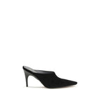Balenciaga Black Suede Leather Mules