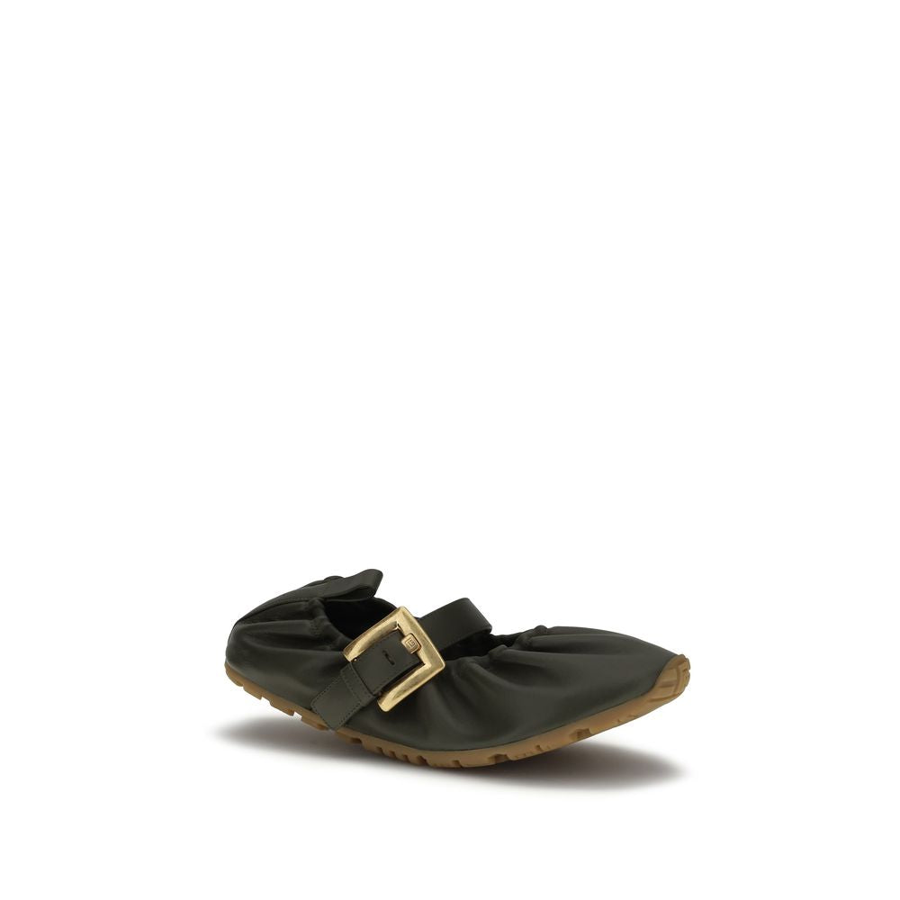 Balmain Bicolor Lamb Ovis Aries Ballet Flats