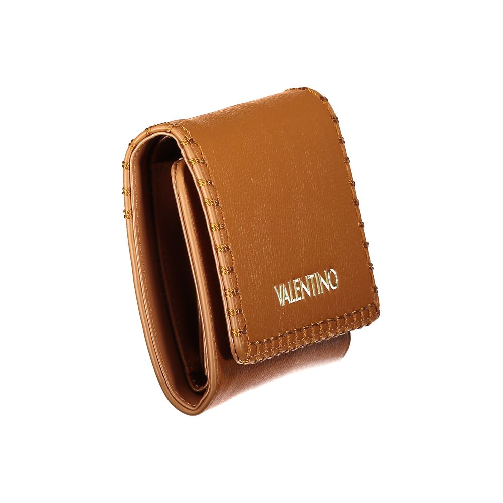 Mario Valentino Brown Polyurethane Womens Wallet