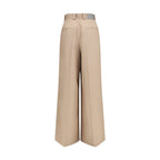 Balenciaga Beige Cotton Flared Pants