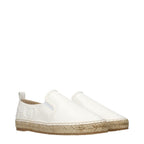 Jimmy Choo White Leather Espadrilles