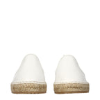 Jimmy Choo White Leather Espadrilles