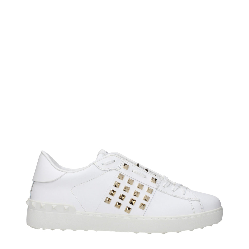Valentino Garavani White Leather Low Top Sneakers