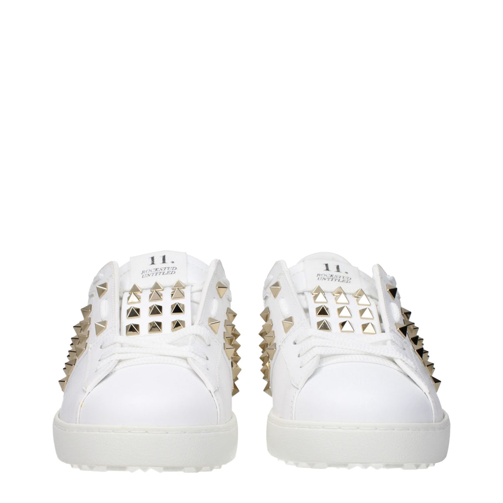 Valentino Garavani White Leather Low Top Sneakers