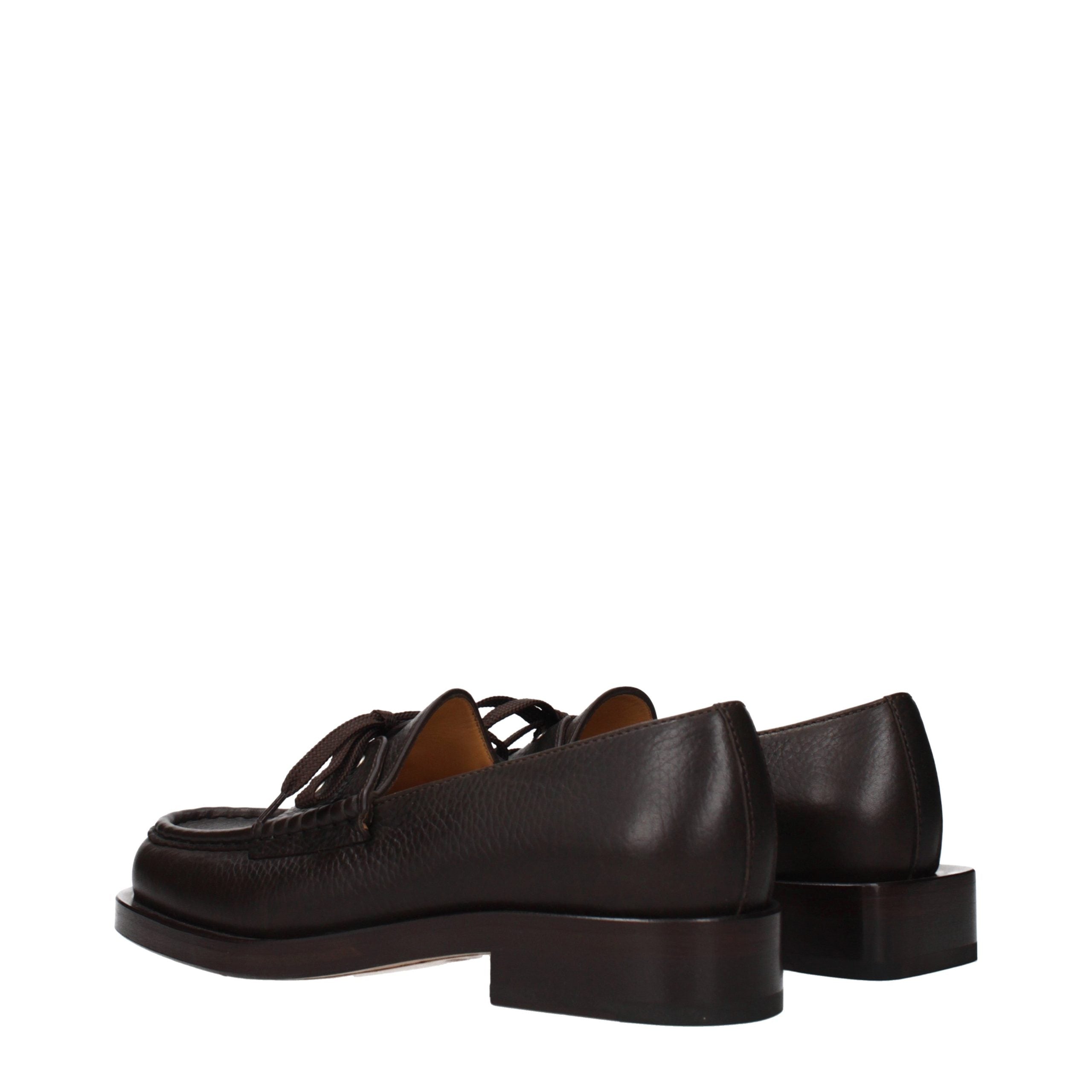 Jacquemus Brown Leather Slip-On Loafers