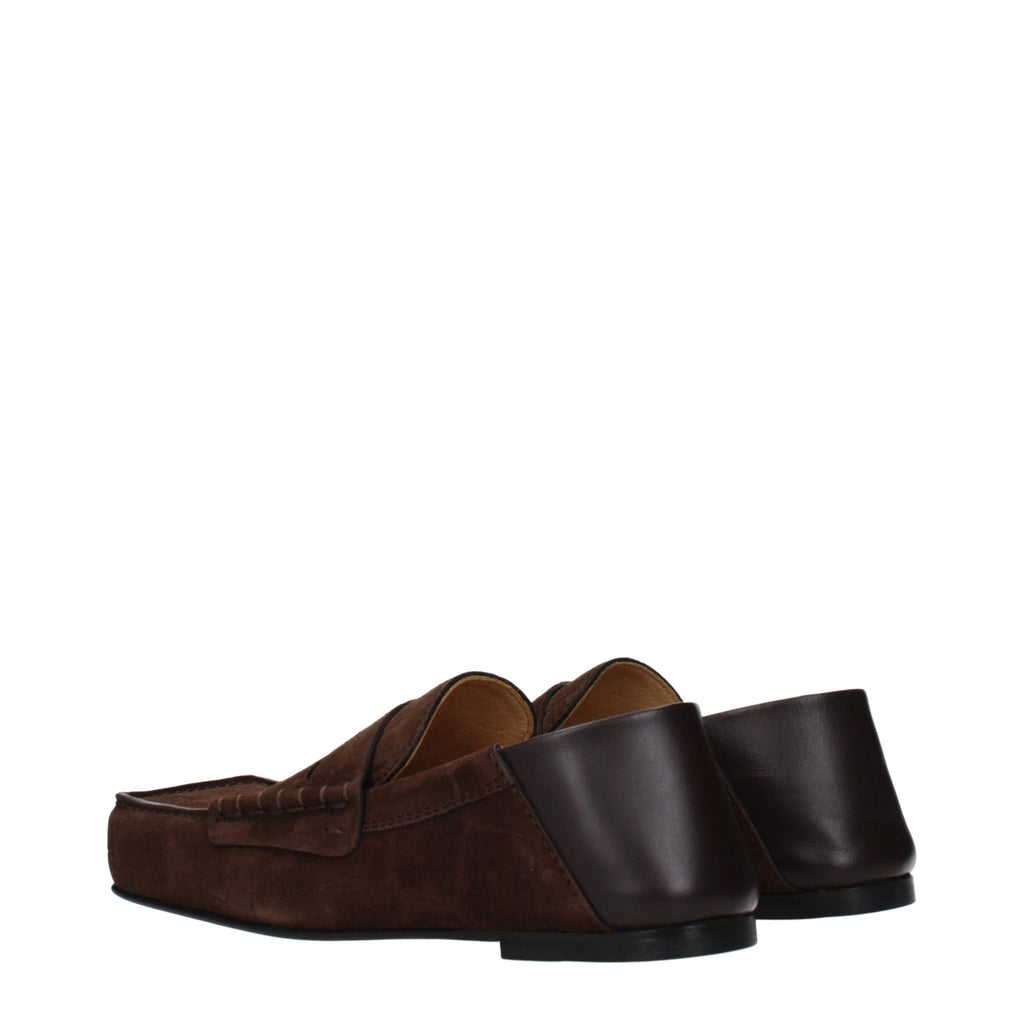 Jacquemus Brown Leather Slip-On Loafers