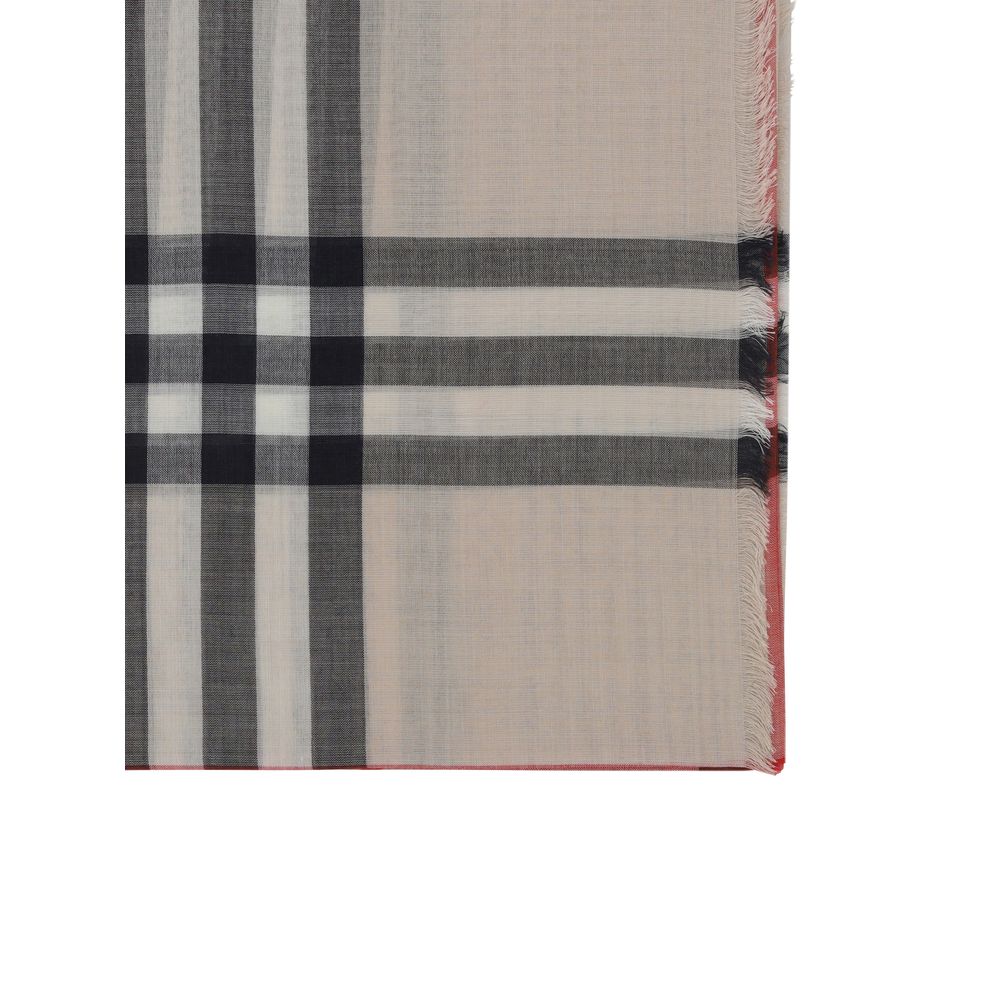 Burberry Beige Wool Oves Aries Scarf