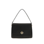 Tory Burch Black Calf Leather Bos Taurus Shoulder Bag