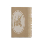 Burberry Beige Wool Oves Aries Scarf