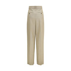 Saint Laurent Beige Wool Oves Aries Dress Pants