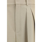 Saint Laurent Beige Wool Oves Aries Dress Pants